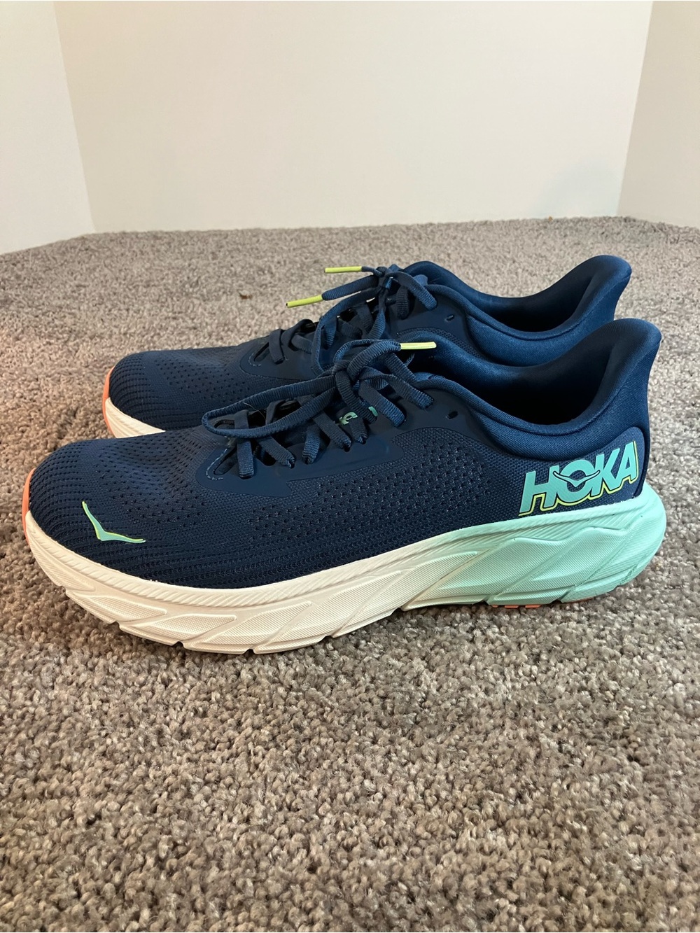Hoka One One, Arahi 7 Blue Synthetic Athletic Shoes Women’s Size 10